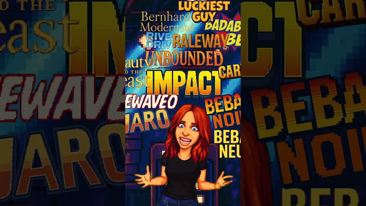 SO MANY GOOD FONTS FOR YOUTUBE!!