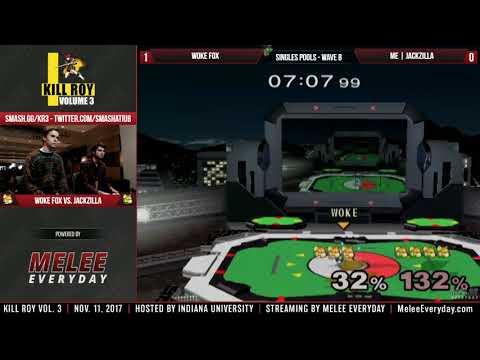 Kill Roy Vol. 3 - ME | Jackzilla (Green Fox, Falco) vs. Woke Fox (Fox) - SSBM - Pools, Wave B