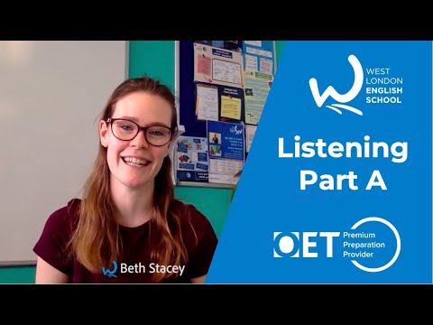 Listening Part A with Beth @ West London English School - Facebook live - Occupational English Test