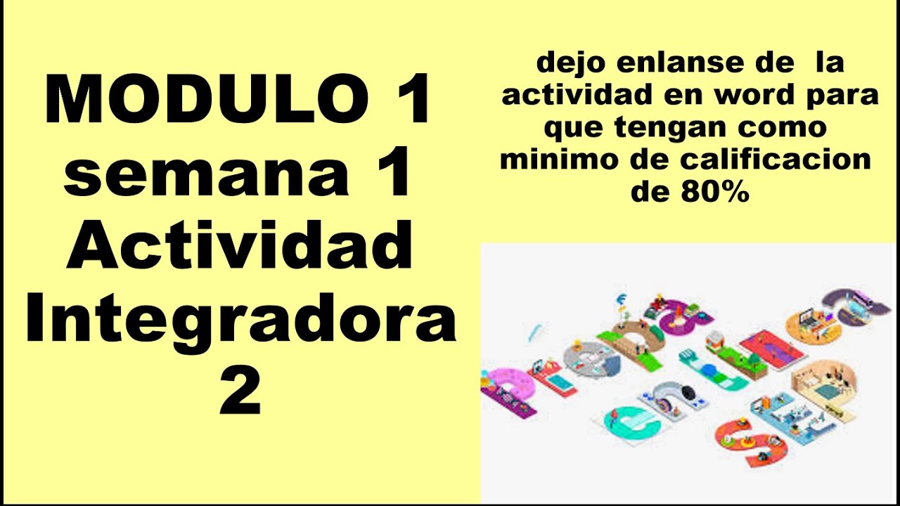 modulo 1  semana 1 actividad integradora 2 Prepa en linea sep. fácil tiene una calificación de 80% 😎