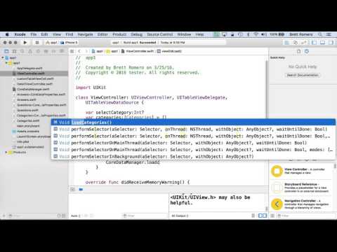Learn To Build Your First Professional iOS App Core Data Manager Class Part B