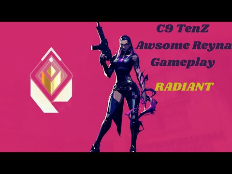 C9 TenZ Awsome Reyna Gameplay on Bind - VALORANT