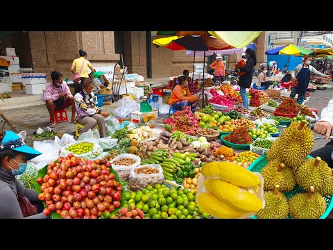 King Of Fruit And More  - Amazing Street Food Tour Around Kromoun Marekt @ Boeng Trabaek Plazza