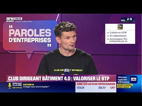 BFM BUSINESS & BUILDING 4.0 EXECUTIVE CLUB ON COMPANY TALKS WITH FRED JEANDIN CDB 4.0