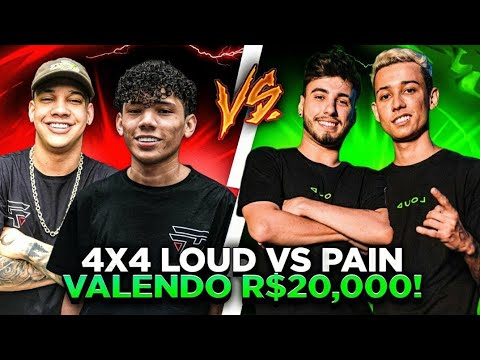 MAIOR 4X4 - PAIN VS LOUD - VALENDO 20,000$ 🇧🇷 MUITAS FARPAS - PAIN CLIPS