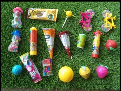 Satisfying video Asmr lollipops candy and chocolate gummy candy unboxing video Asmr