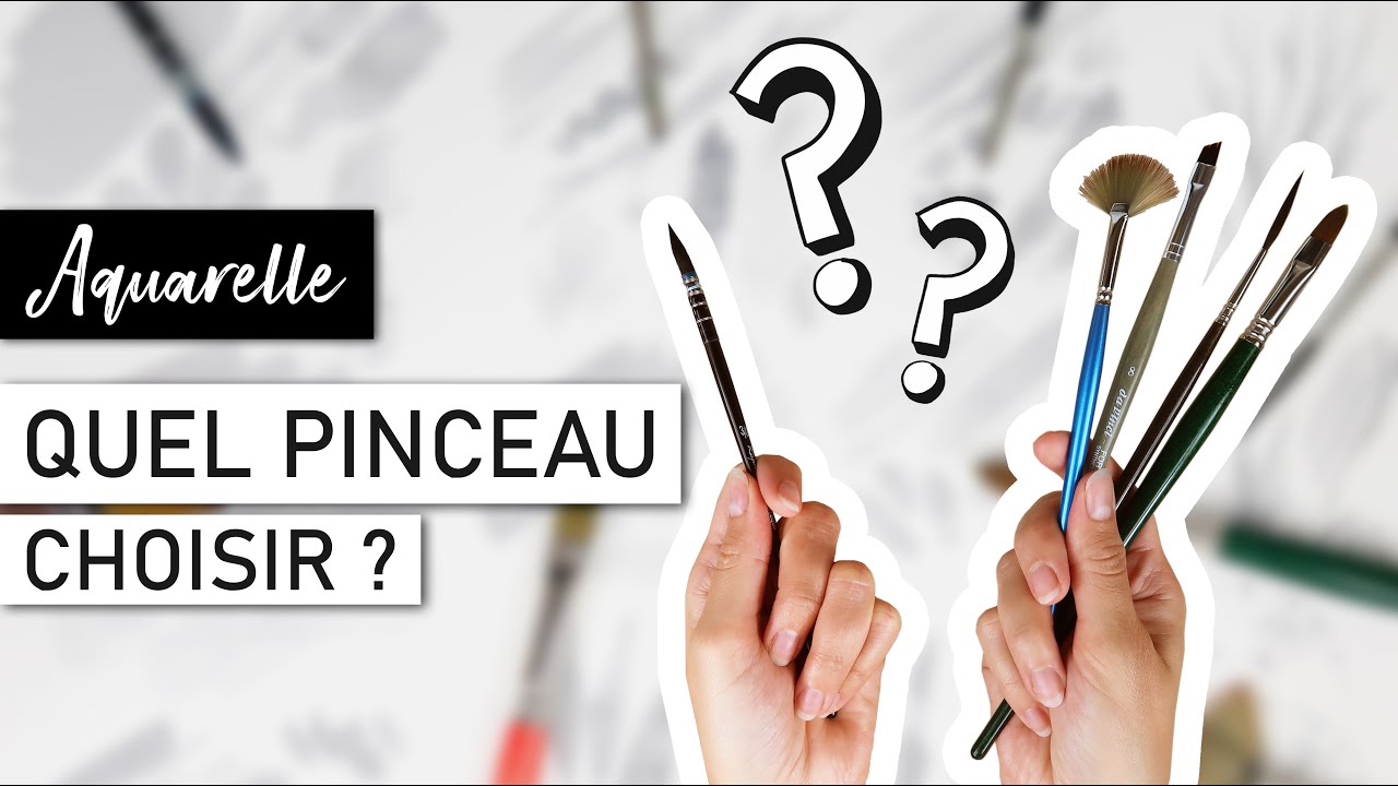MATERIEL AQUARELLE Quel pinceau choisir  🖌🤷‍♀️