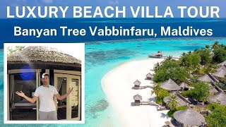 Maldives Luxury Beach Villa Tour at Banyan Tree Vabbinfaru