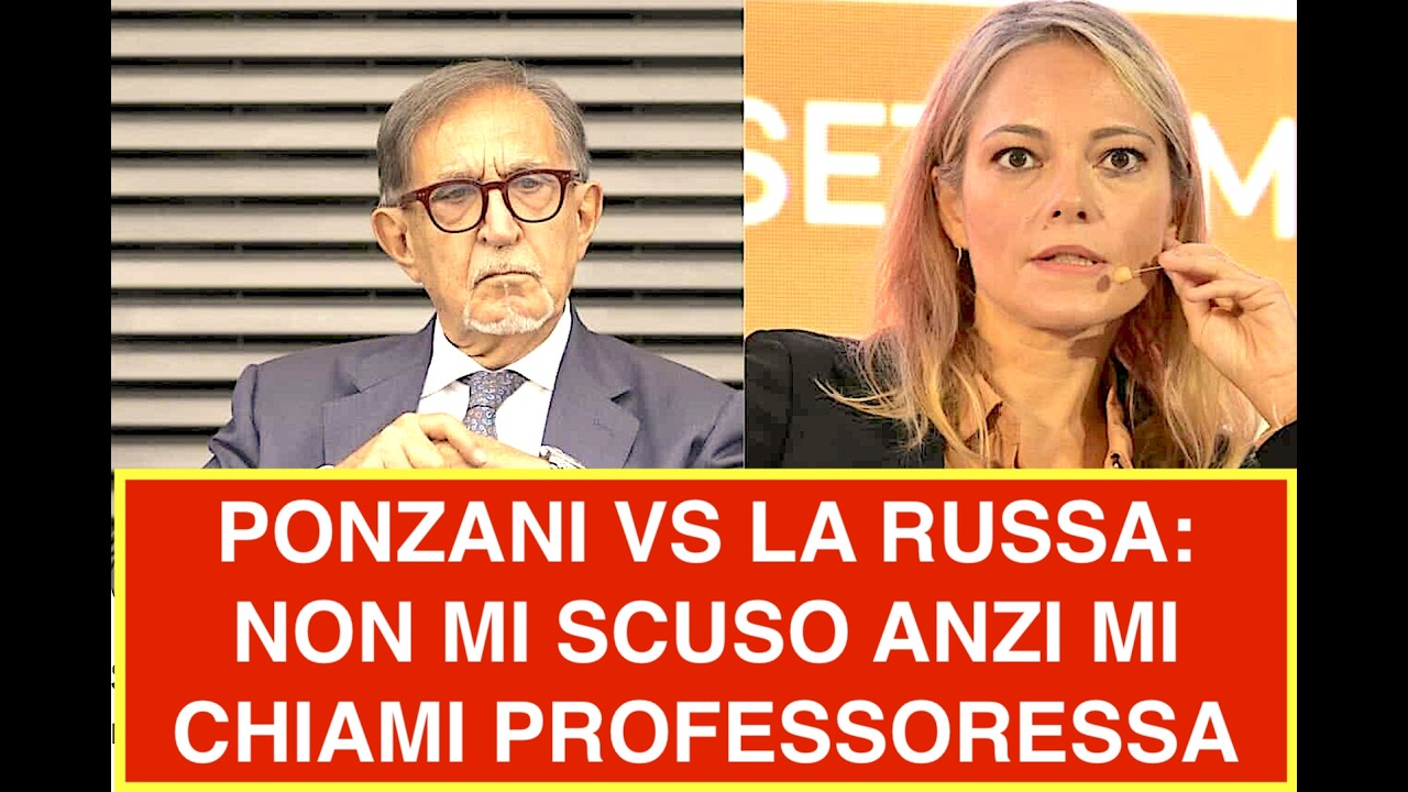 PONZANI VS LA RUSSA: NON MI SCUSO ANZI MI CHIAMI PROFESSORESSA