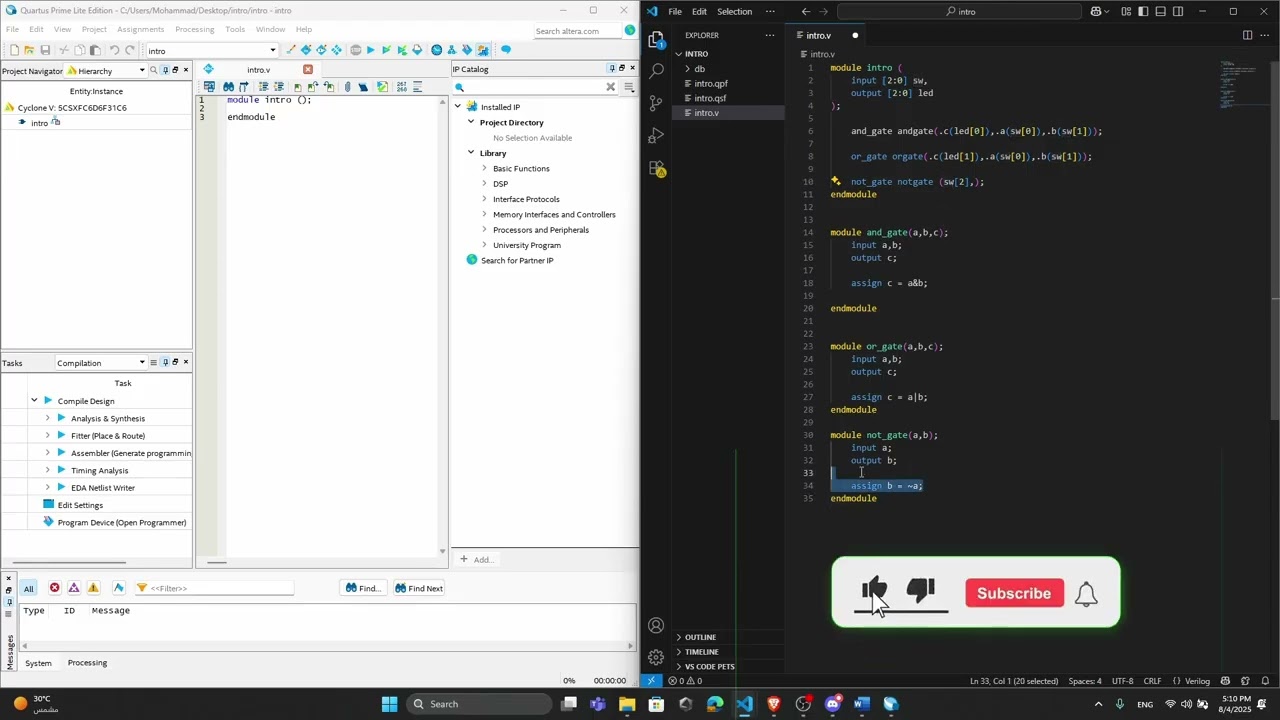 Verilog & FPGA Tutorial #1 – Basics of Logic Gates