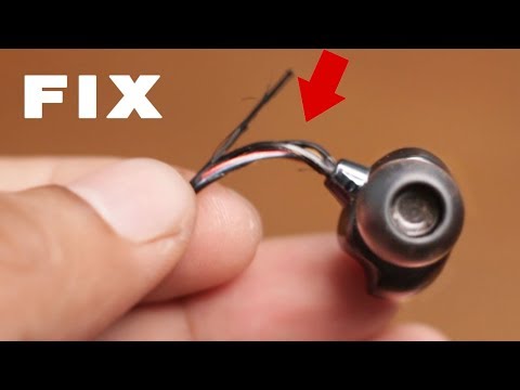 How To Fix Torn or Frayed Earphone Cables at home...