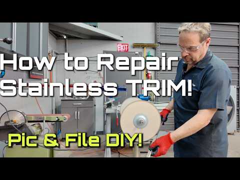 Vintage Stainless trim Repair!   We show you how