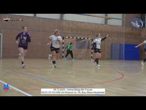 29:23 (15:10) HSG Uni Rostock vs. VfL Blau Weiss Neukloster - 06.12.2025