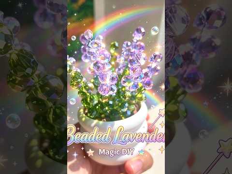 How to Make a Crystal Lavender Beaded Plant video thumbnail