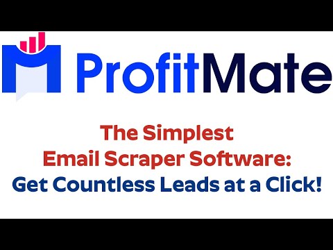 Profit Mate Review Bonus - The Simplest Email Scraper Software Video