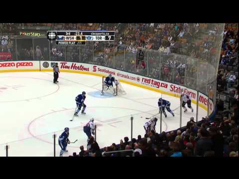 Steckel's Breakaway Goal - Capitals 1 vs Leafs 7 - Nov 19th 2011 (HD)