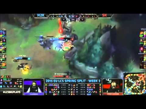 SK Svenskeren Nidalee Jungle vs H2K Loulex Elise Highlights 2015 EU LCS SPRING