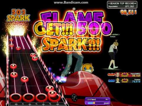 AuditionPVS Guitar Mode - Barbies - บ้า ( Lv 3 Hard ) Flame Out