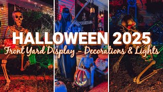 HALLOWEEN FRONT YARD IDEAS 2025 | OUTDOOR DECORATIONS & LIGHTS | SPOOKY SCARY HALLOWEEN DECORATING