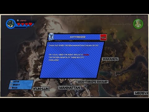 Lego Marvel Superheroes 2 - Challenge #2 - Antifreezer - Free Roam Mode!!