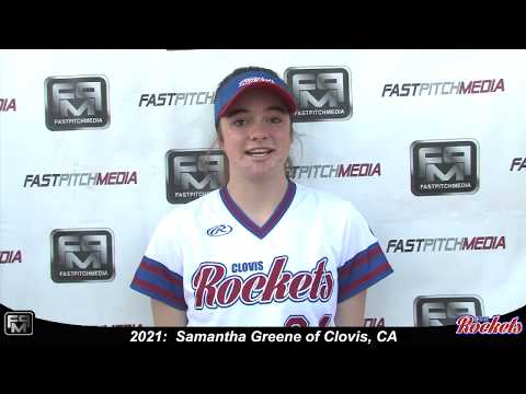 2021 Samantha Greene Committed to Oklahoma Baptist 2B & OF Softball Skills Video - Clovis Rockets