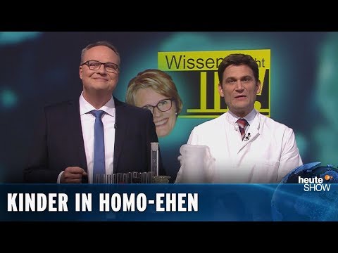Schaden gleichgeschlechtliche Ehen den Kindern? | heute-show vom 30.11.2018