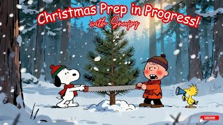 Snoopy & Charlie Brown Christmas Special 🎄Cozy Winter Jazz Music for Studying, Working & Relaxing 🎷