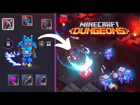 Awall Digital -- Andrew Wall - Minecraft Dungeons: Frost *REAPER* Build (Gameplay)