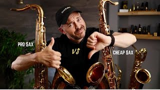 Video thumbnail for Cheap Tenor Sax on Amazon ($420) vs Pro Sax ($4600) by Better Sax