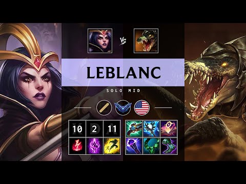 LeBlanc Mid vs Renekton: Legendary - NA Diamond Patch 14.24