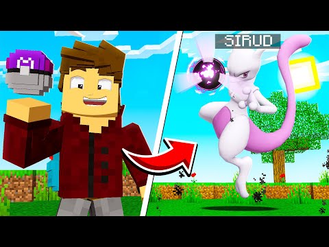 I BECAME LEGENDARY MEWTWO In MINECRAFT!