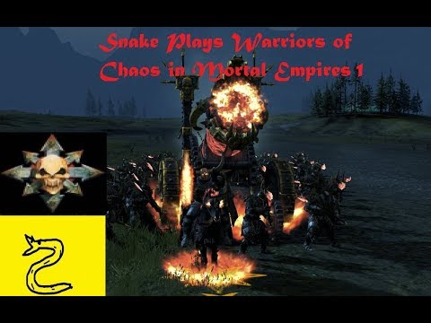 Snake Plays The Warriors of Chaos in Mortal Empires 1