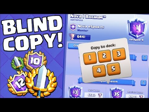 BLIND DECK COPY CHALLENGE! | Top 200 Decks, Will They Work In Grand Challenge?! | Clash Royale