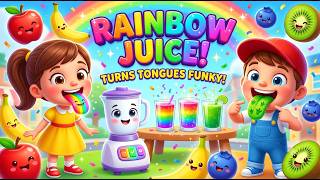Download lagu The Magic Blender & The Rainbow Juice! 🍎🍓 Healthy Fruit Song for Kids | TheTaleMaestro mp3