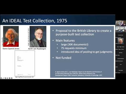 CIIR Talk Series - 10/14/2022: Ellen Voorhees - Coopetitions for IR Evaluation