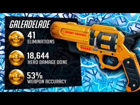 Gale Hitscan Main Soldier 76 and Cassidy - 41 elims! [ Overwatch Season 35 Top 500 ]