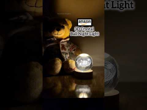 Galaxy 3D Crystal Ball Light Unbox #shorts #amazonfinds #homedecor #home #decor #3d #lamp #amazon
