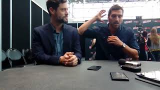 'The Tick': How Brendan Hines & Scott Speiser got into character - 'I'm wearing underwear & a cape' video