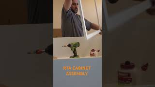 RTA cabinet assembly, its so easy all you need is a screw driver. #rtacabinet #cabinet #kitchen