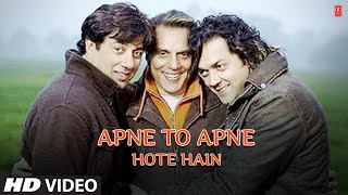 Apne To Apne Hote Hain Full Song  Bobby Deol Sunny