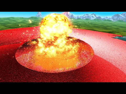 1 MILLION ZOMBIES VS 1 EPIC NUKE! | UEBS 2