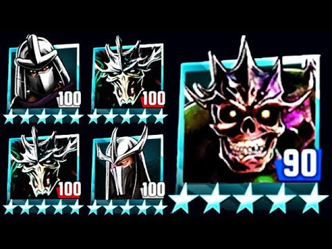 ALL PLATINUM SHREDDERS (TMNT LEGENDS)