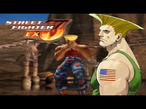 Street Fighter EX3 - Guile - Original Mode Hard Difficulty Playthrough