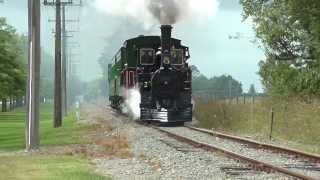 preview picture of video 'D16 running on the Pleasant Point Railway'
