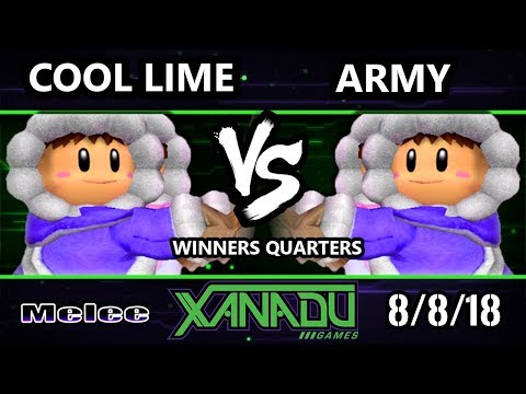 S@X 262 SSBM - Cool Lime (Ice Climbers) Vs. ARMY (Ice Climbers) Smash Melee Winners Quarters