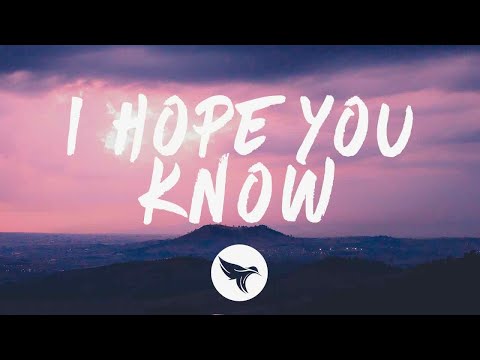 Mike Williams & Jonas Aden - I Hope You Know (Lyrics)