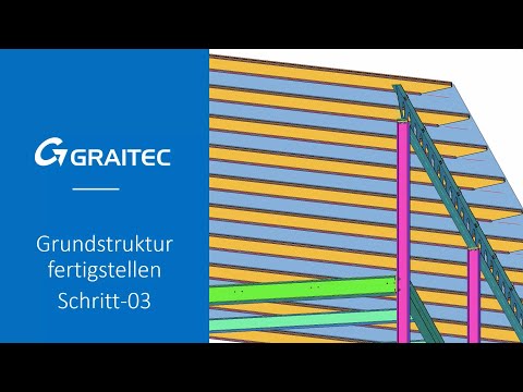 Balkonanlage mit Autodesk Advance Steel - Grundstruktur fertigstellen - Schritt 03