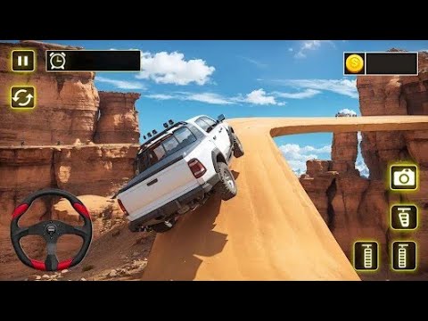 Level 96 is Impossible on Mountain Climb 4x4 - Red Suv and Green Hummer Android Gameplay