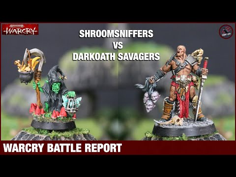WARCRY BATTLE REPORT - Gloomspite Gitz vs Darkoath Savagers - The Quest To Gnarlwood & Realm Of Ghur