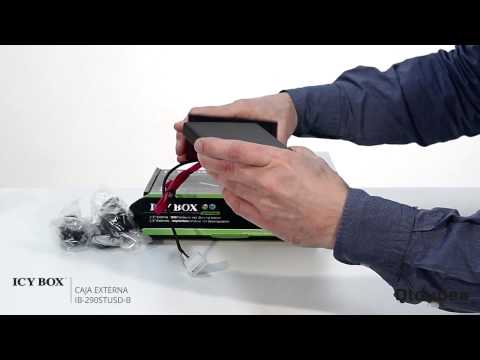 IcyBox IB-290StUSD-B - Rack móvil y caja externa 2.5" - USB 2.0, eSATA